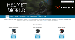 Desktop Screenshot of helmetworld.co.za